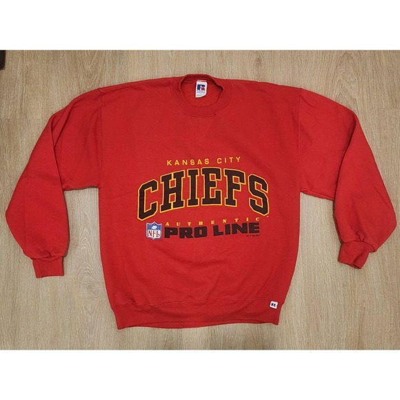 Russell Athletic Other - 1995 Russell Athletic Kansas City Chiefs Pull Over Sweater Size Large Vintage